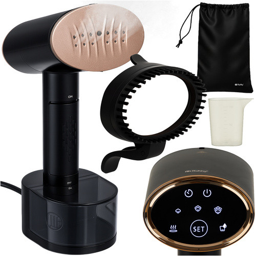 2000W fekete ruhagőzölő érintőképernyős kijelzővel 