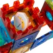 Mágneses építőkocka készlet 96 darabos 3D labdapálya játék gyerekeknek, erős mágnesekkel és színes pályaelemekkel
