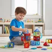 Mágneses építőkocka készlet 96 darabos 3D labdapálya játék gyerekeknek, erős mágnesekkel és színes pályaelemekkel