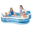 Felfújható  kerti  medence 4 üléssel és háttámlával 229 x 229 x 66 cm 882L 