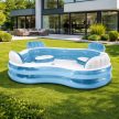 Felfújható  kerti  medence 4 üléssel és háttámlával 229 x 229 x 66 cm 882L 