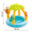 Trópusi sziget felfújható bébimedence 102 x 86 cm, 45 literes kapacitással