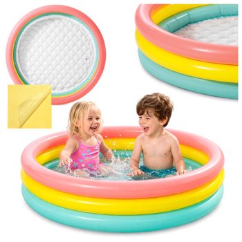   Felfújható gyermekmedence 114 x 25 cm, pancsolómedence 131 l