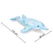 Felfújható delfin úszómatrac gyerekeknek 175 x 66 cm 2 fogantyúval, javító foltokkal