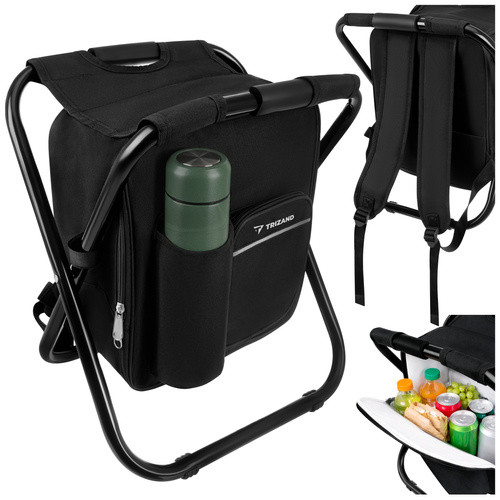 3in1 összecsukható hátizsákos horgászszék termozsákkal, max 150 kg-ig