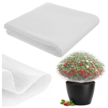   3x6m-es virágágyásvédő háló rovarok és madarak ellen, 80-as hálószem