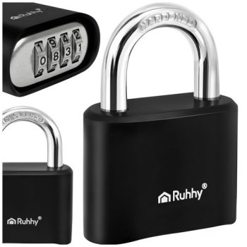   acél biztonsági számkombinációs lakat 50 mm-es, 4 számjegyű 