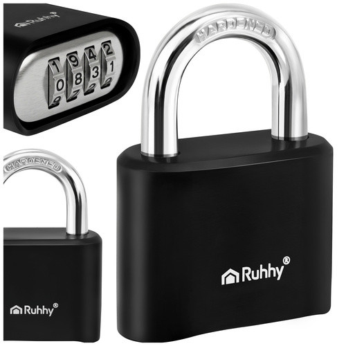 acél biztonsági számkombinációs lakat 50 mm-es, 4 számjegyű 