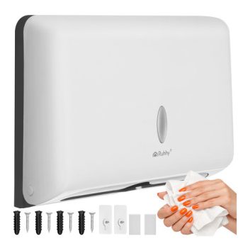   falra szerelhető fehér papírtörlő adagoló 27 x 20,5 x 10 cm