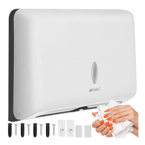 falra szerelhető fehér papírtörlő adagoló 27 x 20,5 x 10 cm