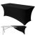 rugalmas, fekete bankett-vendéglátó asztalterítő 180x75x75 cm