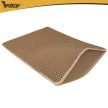 Alomtálca alátét 60x45cm, macskaalom alátét, kétrétegű, EVA méhsejt hab - bézs