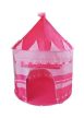 Rózsaszín gyermek varázskastély, játszósátor, kültérre és beltérre, 135 x 105cm